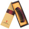 Breezelike No Static Handleless Black Buffalo Horn with Purpleheart Wood Comb