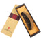 Breezelike No Static Handleless Black Buffalo Horn with Green Sandalwood Fine Tooth Comb